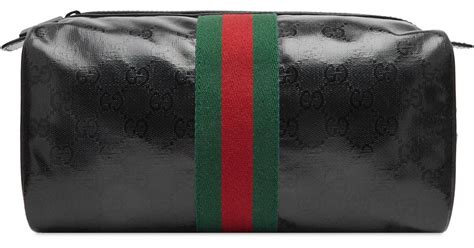 gucci black toiletry bag|authentic gucci toiletry bags.